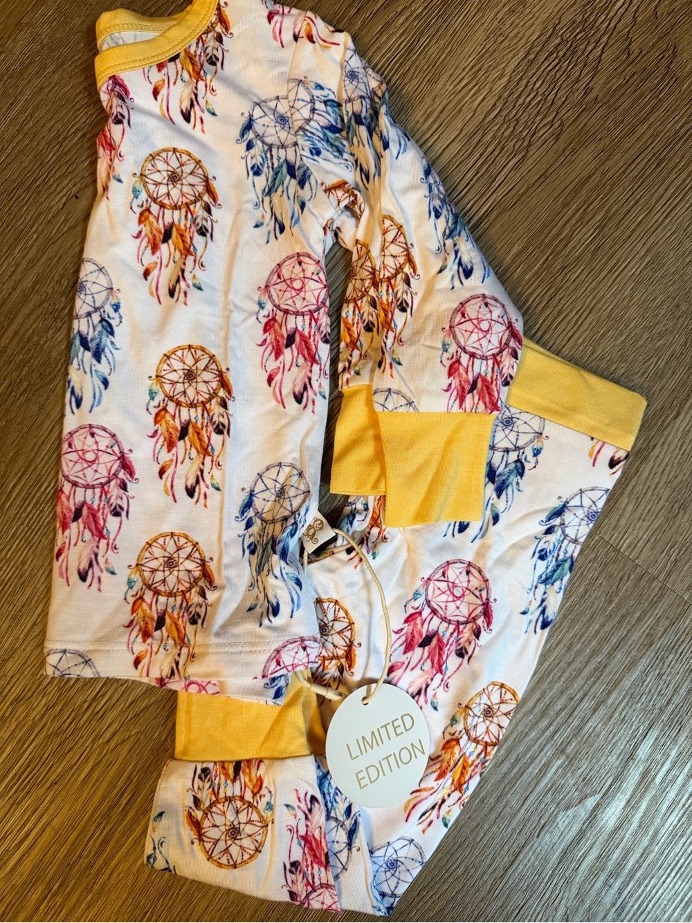 Monkeroos limited edition Dreamcatcher girls bamboo pajamas 12-18 months